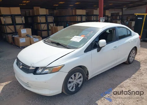 2012 Honda Civic Lx из США, поврежденный, VIN 2HGFB2F58CH324124